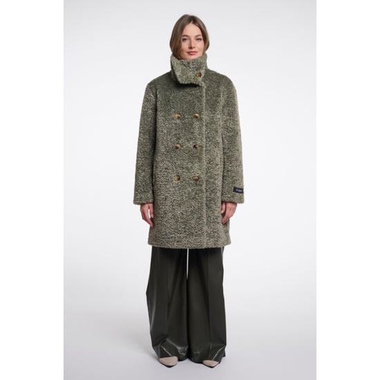Rino & Pelle mid long teddy double brested coat ena.7002612 11111 misty basil - Image 1