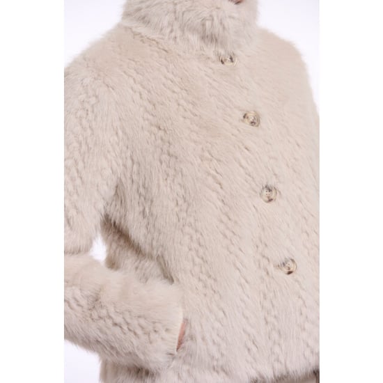 Rino & Pelle single breasted faux fur jacket vie.7022611 10989 birch dessin - Image 2