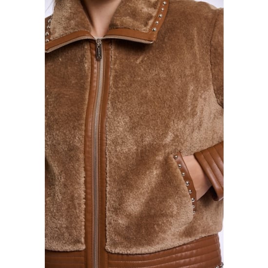 Rino & Pelle jacket with studs danisha 7002612 11133 toast - Image 2