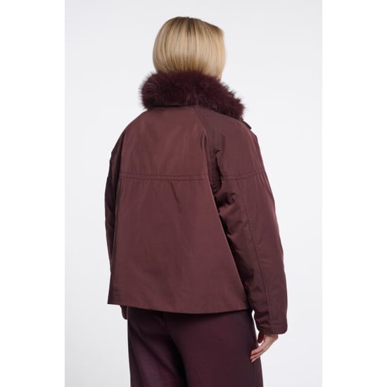 Rino & Pelle wide fit short jacket with detachble collar nanne 7002612 11122 fudge cloak - Image 2