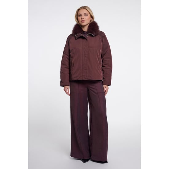 Rino & Pelle wide fit short jacket with detachble collar nanne 7002612 11122 fudge cloak - Image 3