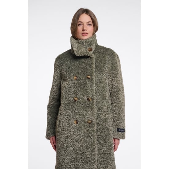 Rino & Pelle mid long teddy double brested coat ena.7002612 11111 misty basil - Image 4