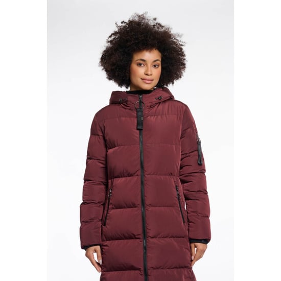 Rino & Pelle long padded hooded coat jade.7002612 10873 chocolate bean - Image 4