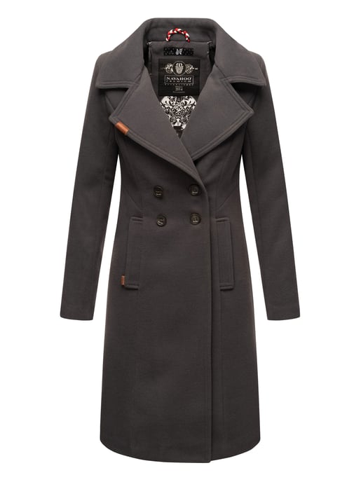 Navahoo Dames Trenchcoat Wooly – Premium Wintermantel met Elegante Pasvorm - Image 1