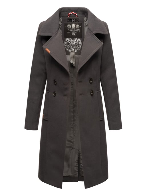 Navahoo Dames Trenchcoat Wooly – Premium Wintermantel met Elegante Pasvorm - Image 2