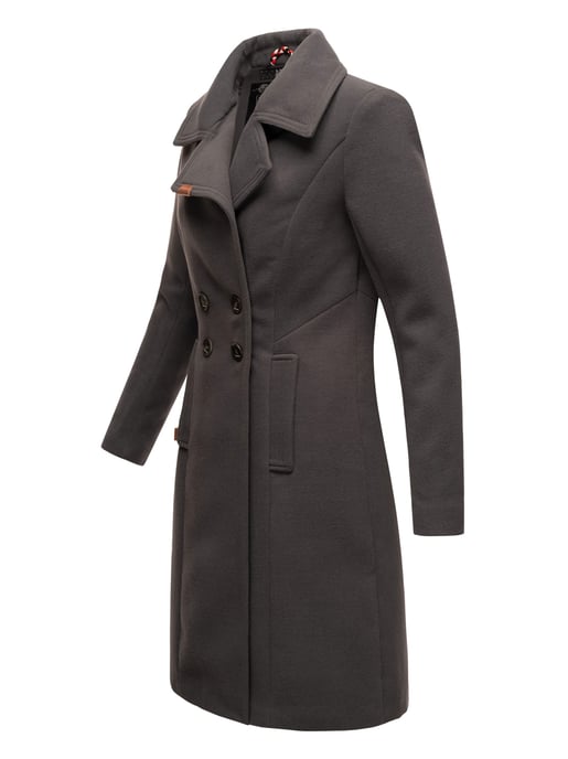 Navahoo Dames Trenchcoat Wooly – Premium Wintermantel met Elegante Pasvorm - Image 3