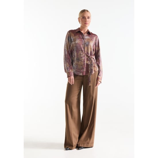 Jansen Amsterdam Lotte blouse stone red/camel - Image 3