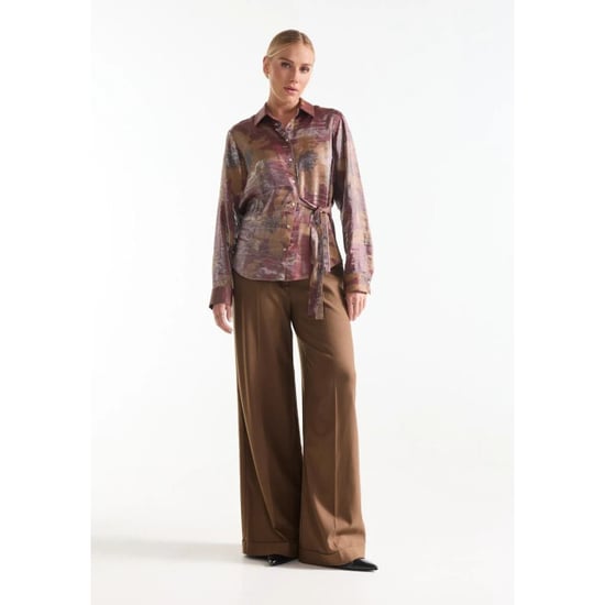 Jansen Amsterdam Lotte blouse stone red/camel - Image 4