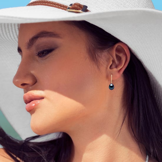 Drop Earrings Genuine Freshwater Pearls Pear-Shaped 7-8 mm — 9ct Yellow ...