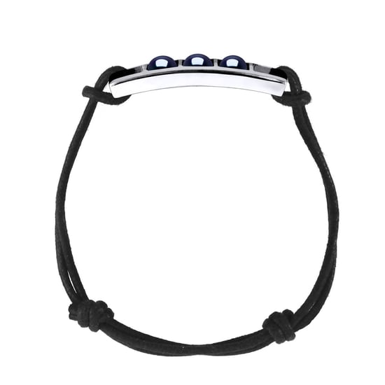 Bracelet Genuine Freshwater Pearls Button 5-6 mm — Sterling Silver 925 — 25 cm — Men - Image 1