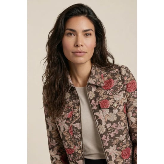 Helena Hart 7848 blazer riga bloem aster choco - Image 4