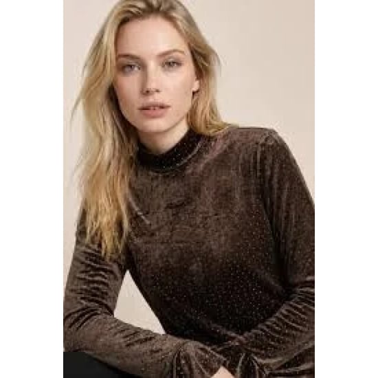 Helena Hart 7885 pull paillet choco - Image 2