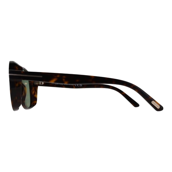 Tom Ford Aviator Mens Shiny Dark Havana Light Green Rosco FT1022 - Image 3