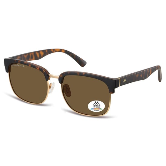 Montana Round Unisex Matte Tortoise Gold Brown Polarized MP192 - Image 2