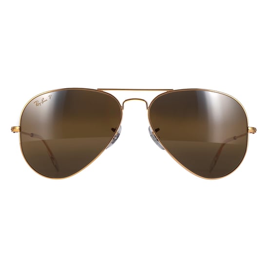 Ray-Ban Aviator Unisex Polished Gold Silver Brown Polarized Aviator RB3025 - Image 1