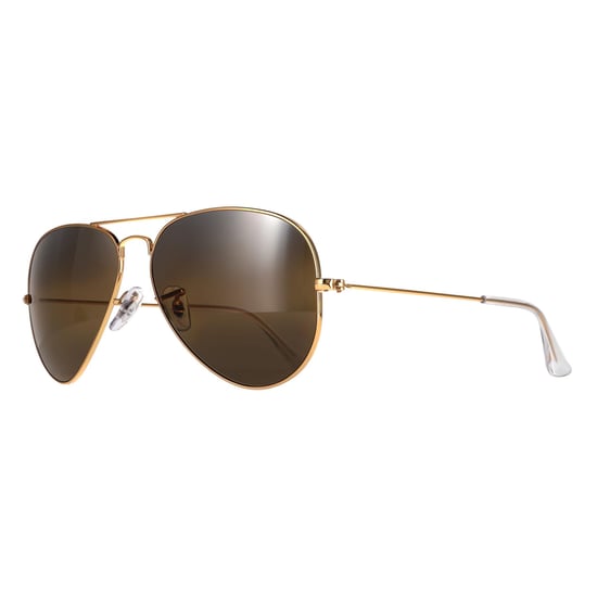 Ray-Ban Aviator Unisex Polished Gold Silver Brown Polarized Aviator RB3025 - Image 2