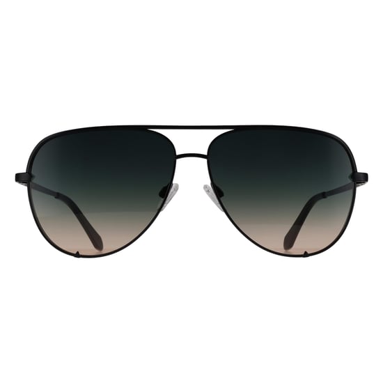 Quay Aviator Unisex Shiny Black Black to Pink Gradient High Key Extra Large - Image 1