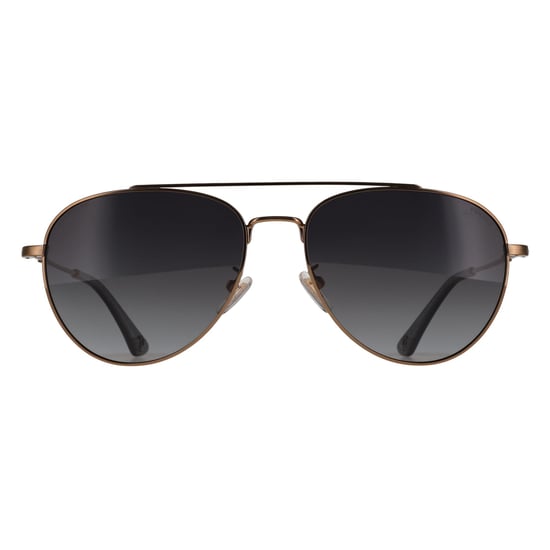 Police Aviator Mens Shiny Grey Gold Smoke Gradient Polarized SPLP20E Origins Lite - Image 1