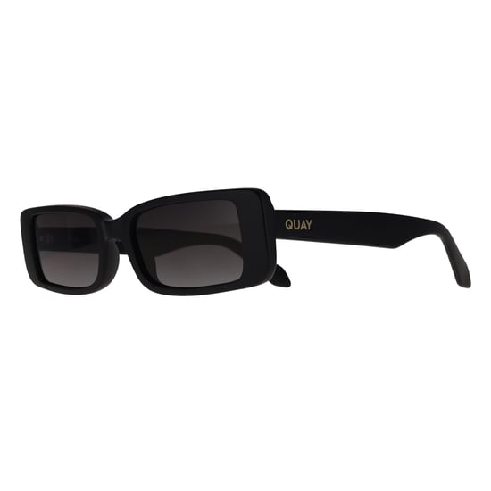 Quay Rectangle Womens Matte Black Smoke Grey Art School - Image 2