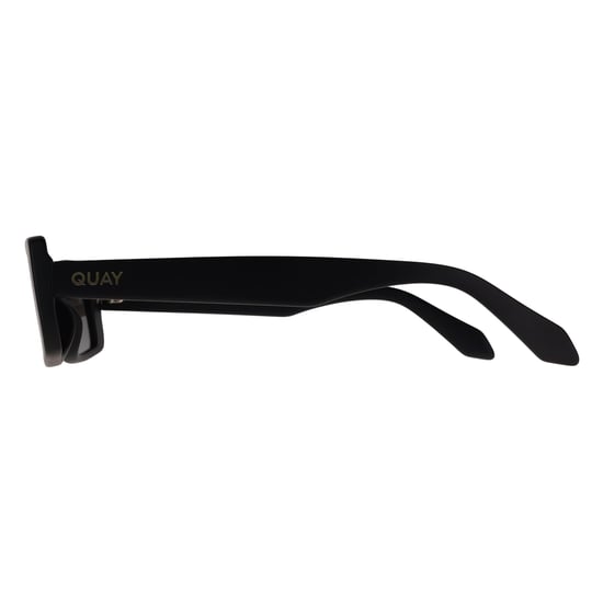 Quay Rectangle Womens Matte Black Smoke Grey Art School - Image 3