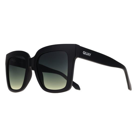 Quay Square Womens Matte Black Smoke Green Gradient Icy - Image 2