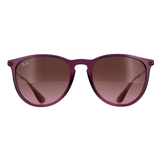 Ray-Ban Round Womens Transparent Violet Pink Brown Gradient RB4171 Erika - Image 1