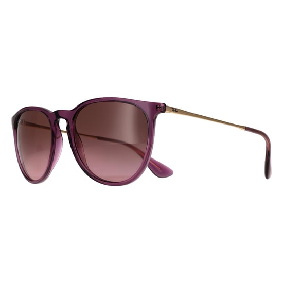 Ray-Ban Round Womens Transparent Violet Pink Brown Gradient RB4171 Erika - Image 2