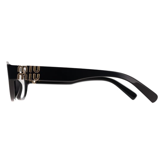 Miu Miu Oval Womens Black MU03WV - Image 3