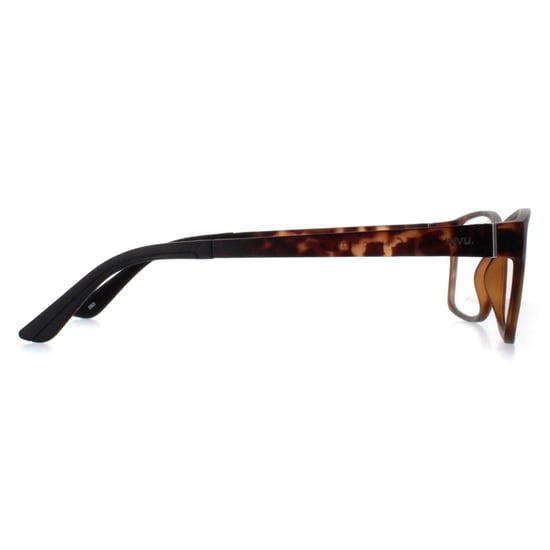 INVU Rectangle Mens Tortoise Matte Demi B4425 - Image 4