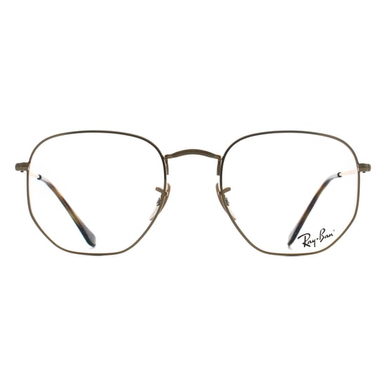Ray-Ban Square Unisex Arista Gold RX6448 Hexagonal - Image 1