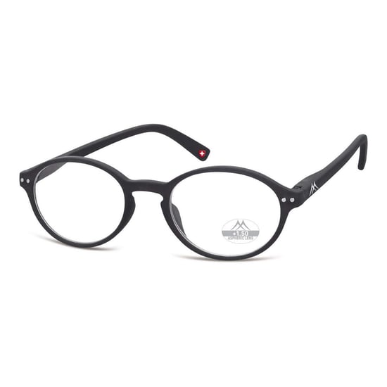 Montana Reading Glasses Unisex Black HMR74 2.50 - Image 1