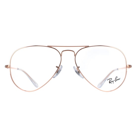 Ray-Ban Aviator Unisex Rose Gold RX6489 Aviator - Image 1