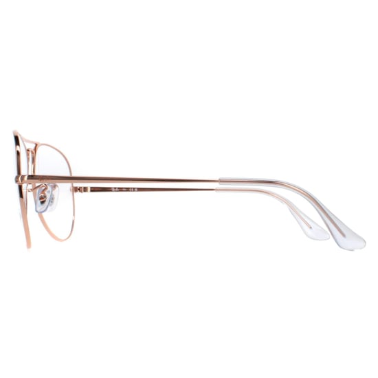 Ray-Ban Aviator Unisex Rose Gold RX6489 Aviator - Image 3