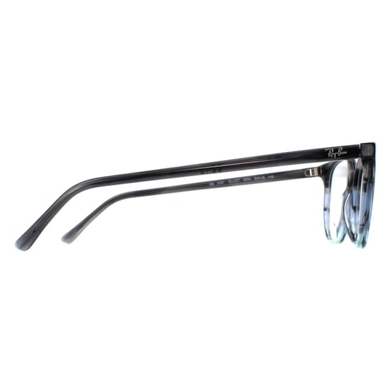 Ray-Ban Round Unisex Striped Grey and Blue RX5397 Elliot - Image 4