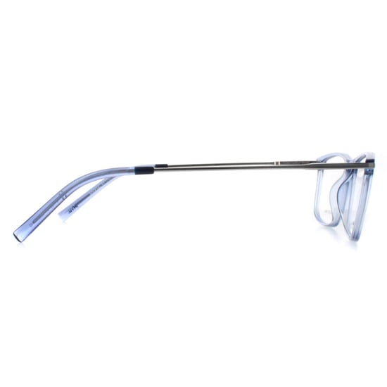 INVU Rectangle Unisex Transparent Blue Dove Silver B4135 - Image 4