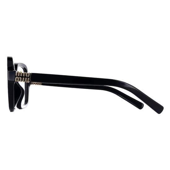 Miu Miu Square Womens Black MU03YV - Image 3