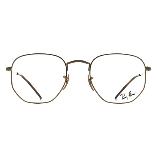 Ray-Ban Square Unisex Arista Gold RX6448 Hexagonal - Image 1