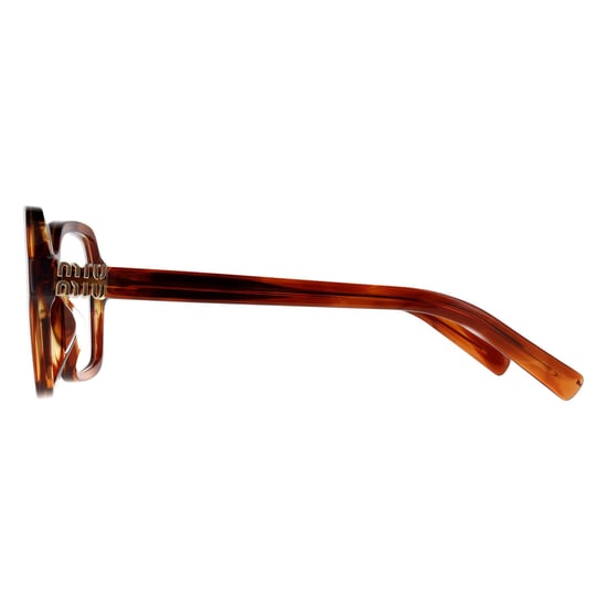 Miu Miu Square Womens Striped Tobacco MU03YV - Image 3