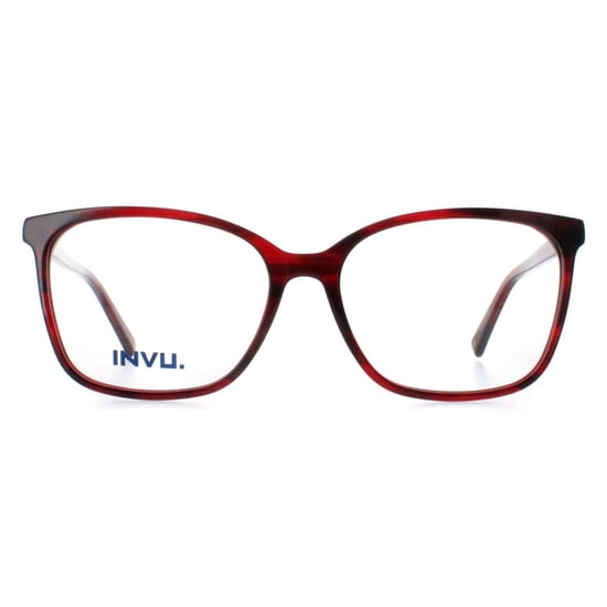 INVU Square Womens Transparent Burgundy B4107 - Image 1