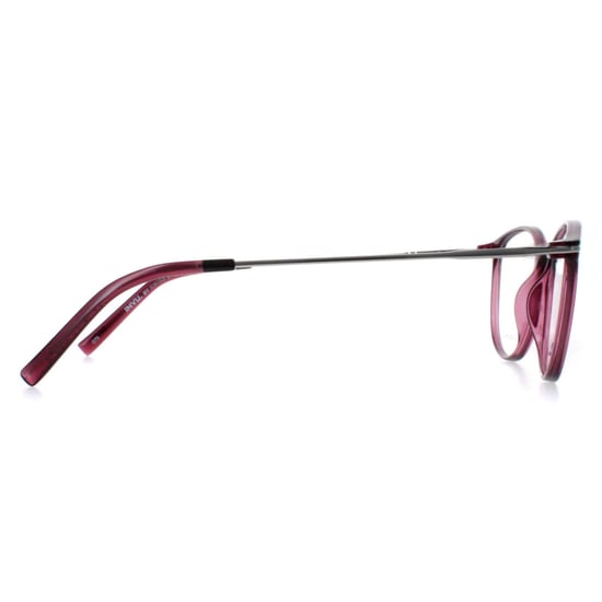 INVU Round Womens Transparent Burgundy Casis Silver B4116 - Image 4