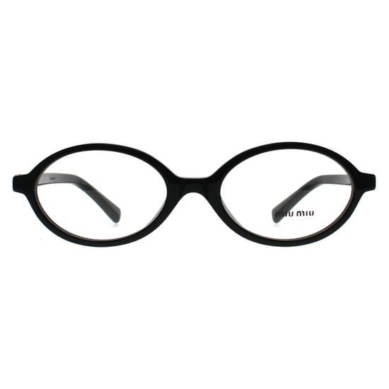 Miu Miu Oval Womens Shiny Black MU01XV - Image 1