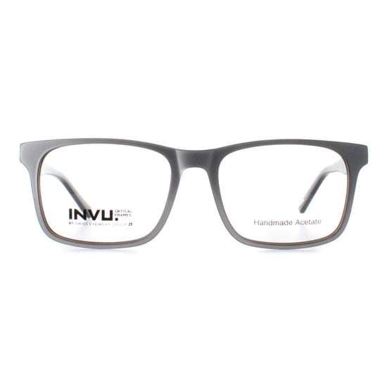 INVU Rectangle Unisex Silver Petrol B4008 - Image 1