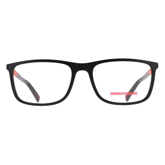 Prada Sport Rectangular Mens Black Rubbered PS03QV - Image 1