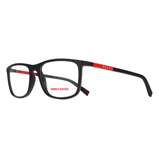 Prada Sport Rectangular Mens Black Rubbered PS03QV - Image 2