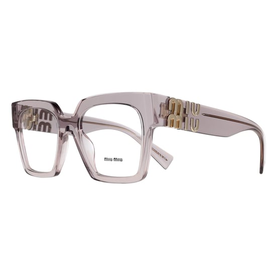 Miu Miu Square Womens Transparent Mauve MU04UV - Image 2