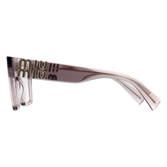 Miu Miu Square Womens Transparent Mauve MU04UV - Image 3