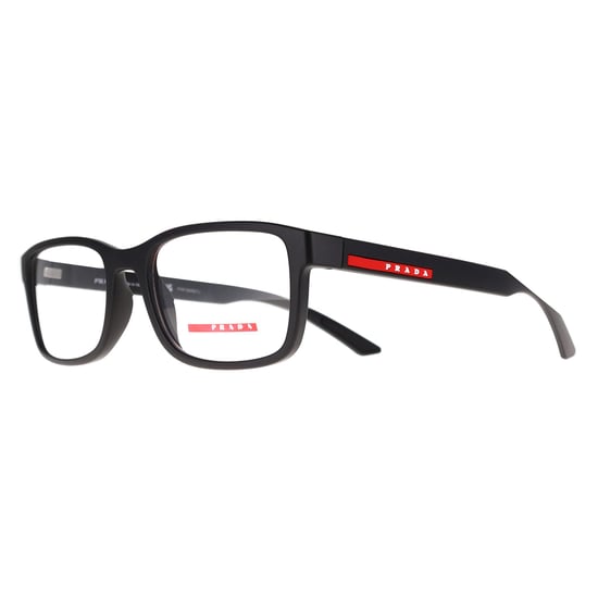 Prada Sport Rectangular Mens Black Rubber PS06RV - Image 2