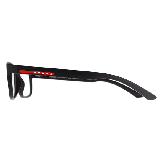 Prada Sport Rectangular Mens Black Rubber PS06RV - Image 3