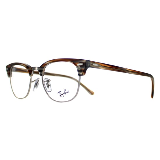Ray-Ban Square Unisex Polished Brown RX5154 Clubmaster - Image 2