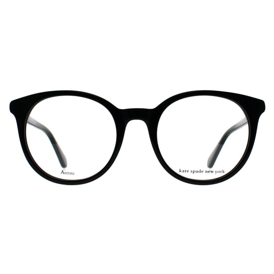 Kate Spade Oval Womens Black on Pattern Pink Joshann - Image 1